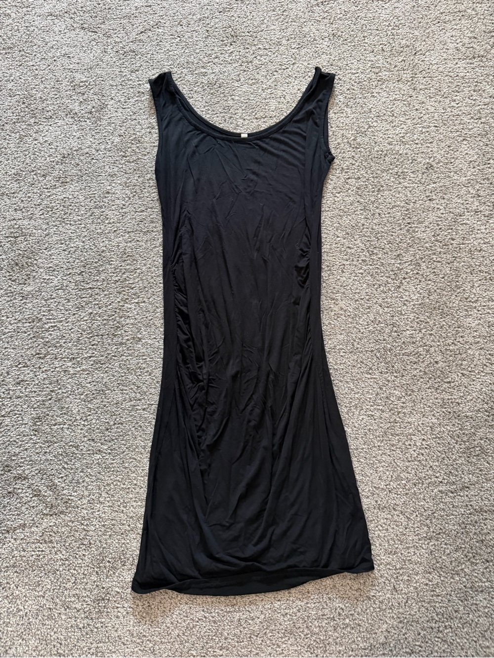 Amazon Women's Maternity Black Scoop Neck Dress